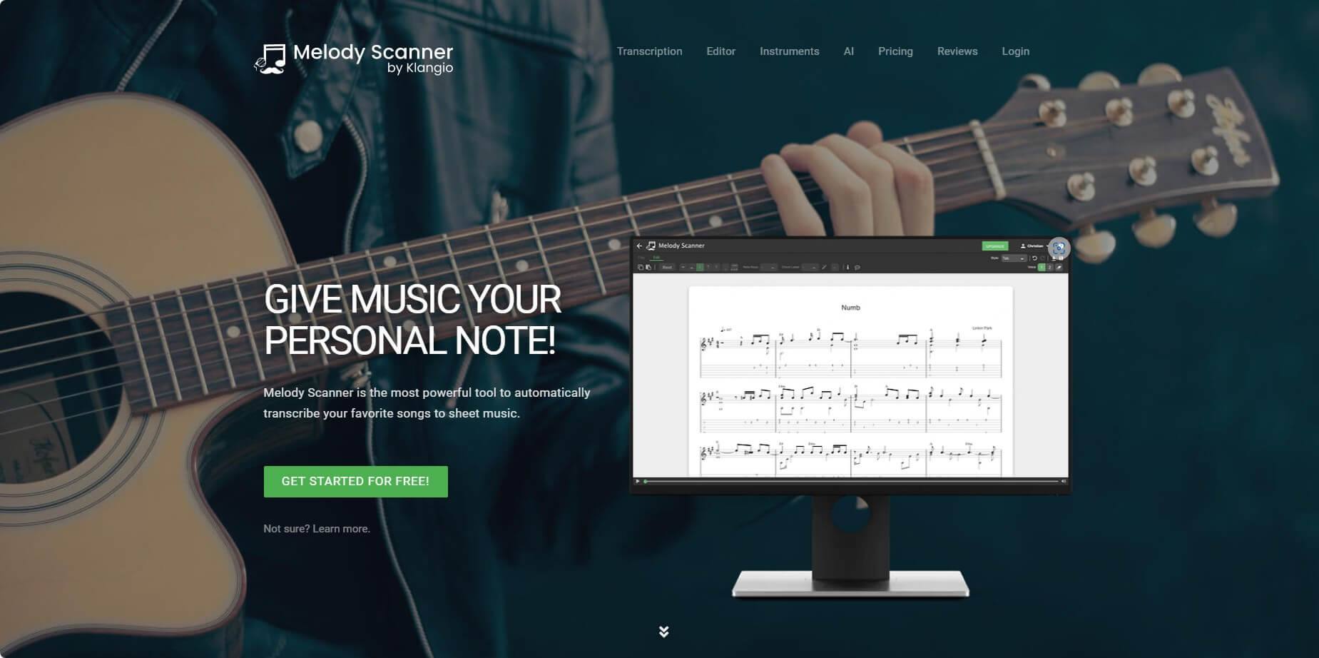 Convertir l'audio en partitions musicales