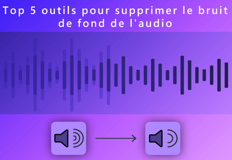 Cet article montre 5 éditeurs audio pour supprimer le bruit de fond de l'audio et comment le faire