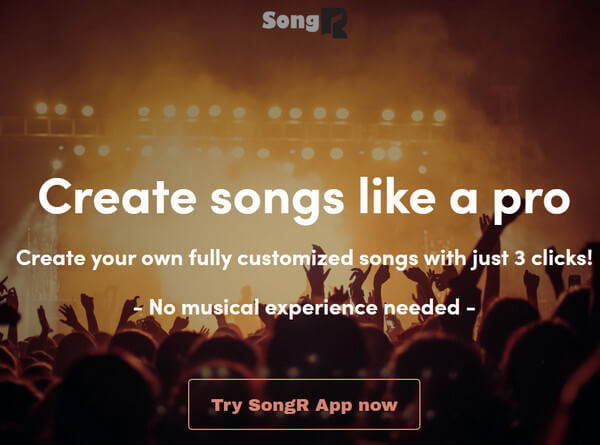 SongR, créateur de chanson IA gratuit avec paroles personnalisé