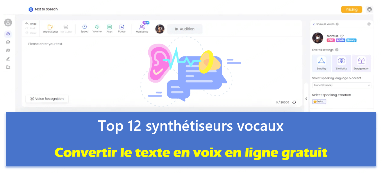 Meilleurs synthétiseurs vocaux en ligne pour convertir texte en voix gratuite