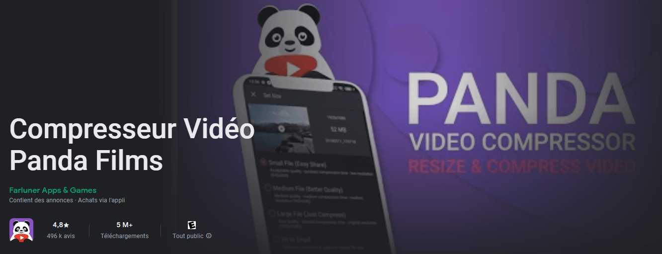 compresseur vidéo Panda
