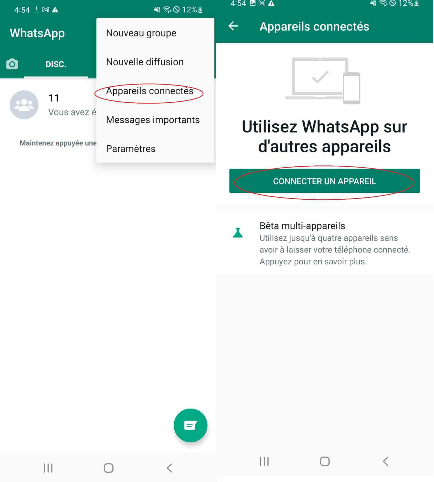 utiliser whatsapp web pour cloner whatsapp