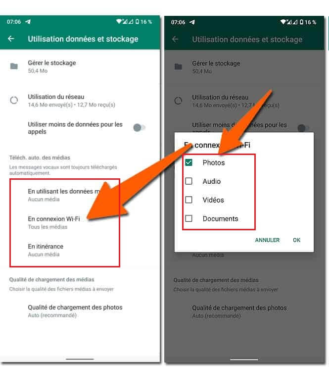 empêcher WhatsApp d'enregistrer automatiquement les photos WhatsApp sur Android