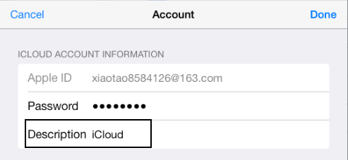 réglages iphone sur icloud