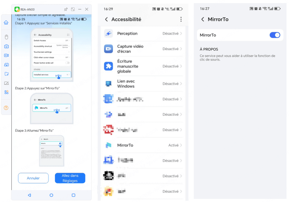 permettre à mirrorto d'utiliser l'assistivetouch