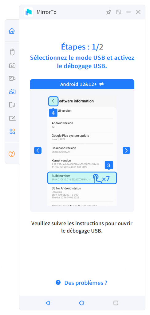 activer le mode usb