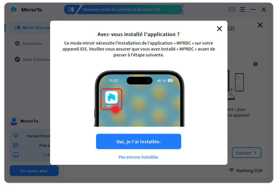 faire confiance à mprdc app