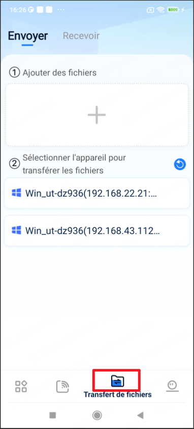 MirrorTo Applications Transfert de fichiers