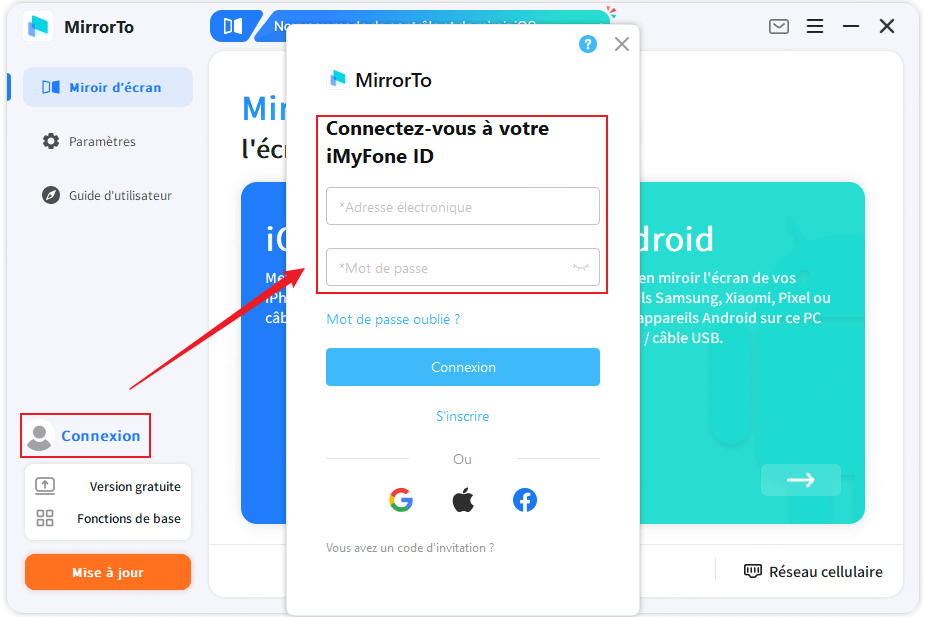 Se connecter directement à votre compte