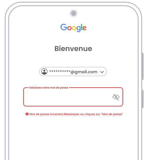 Mot de passe du compte Google oublié