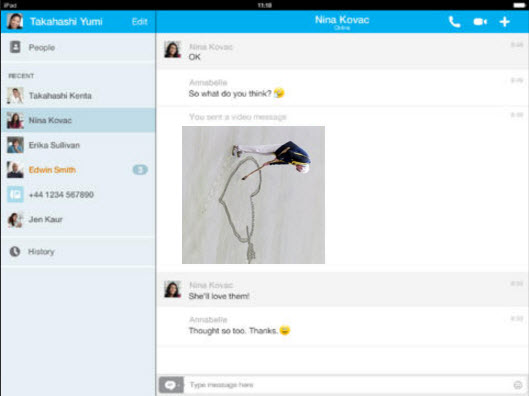 delete iphone skype history