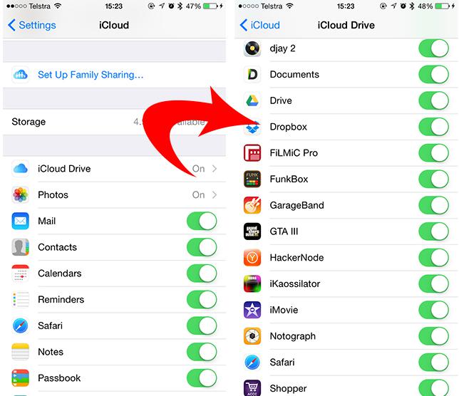 Synchroniser l’iPhone avec iCloud