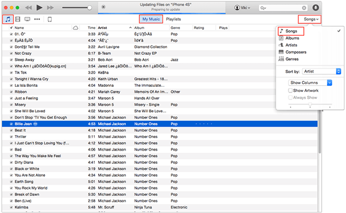 Delete Music from iPod/iPod touch with iTunes