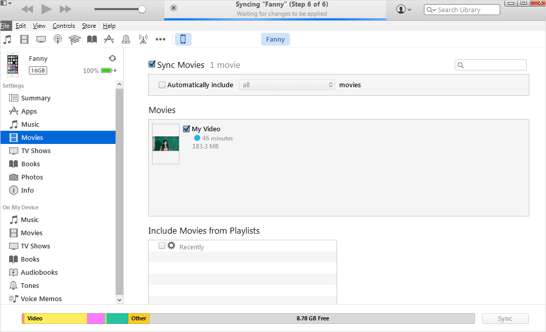 Put Movies on iPad with iTunes