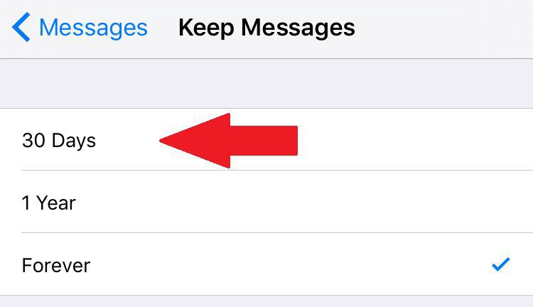 delete messages from Facebook on iOS