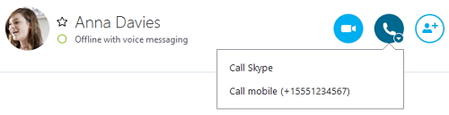 Skype contact number