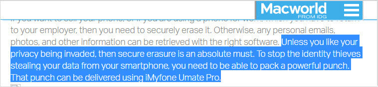 iMyFone Umate Pro review