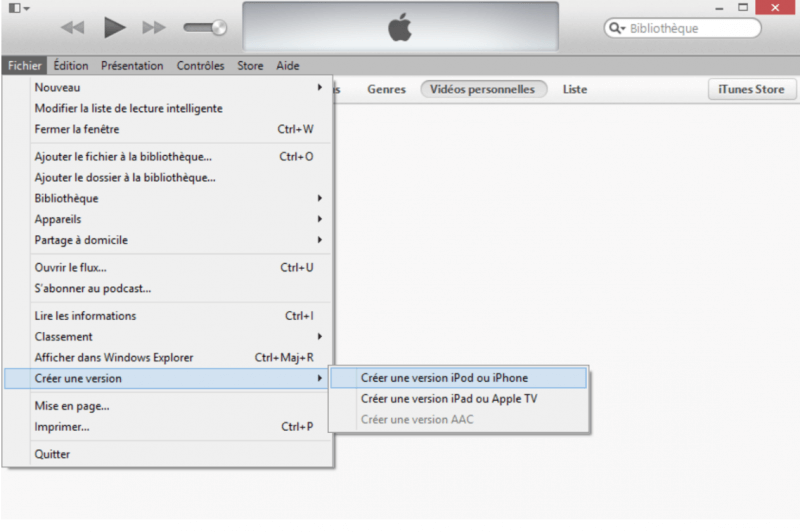 convertir films sur iPad version
