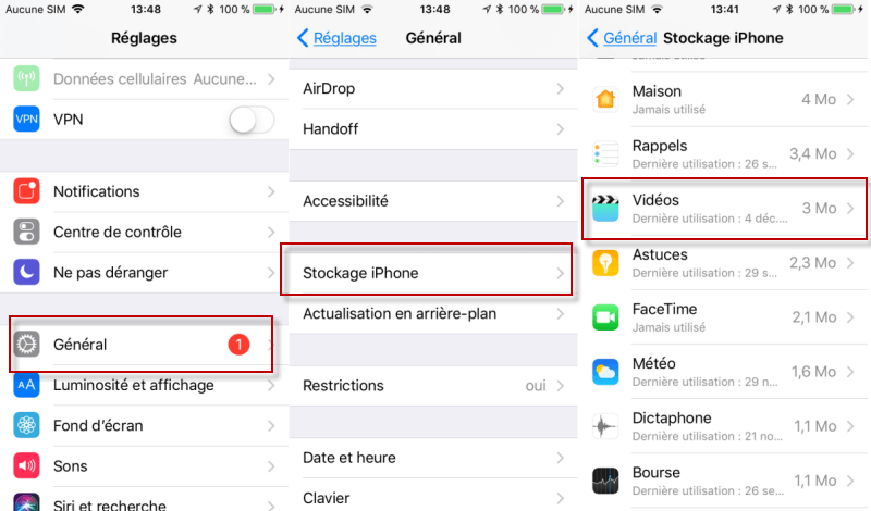 Supprimer Les Vidéos directement depuis iPad