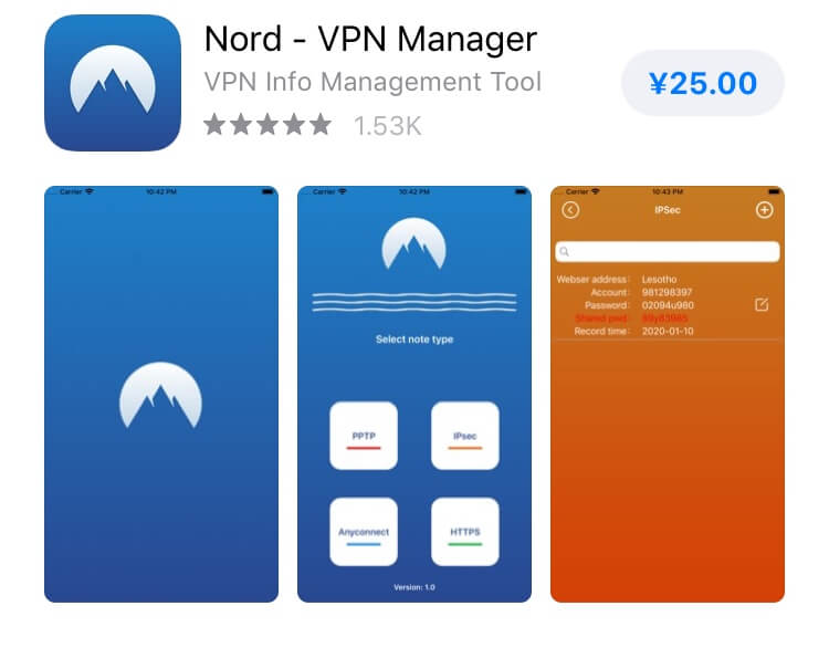 Télécharger NordVPN depuis l'App Store