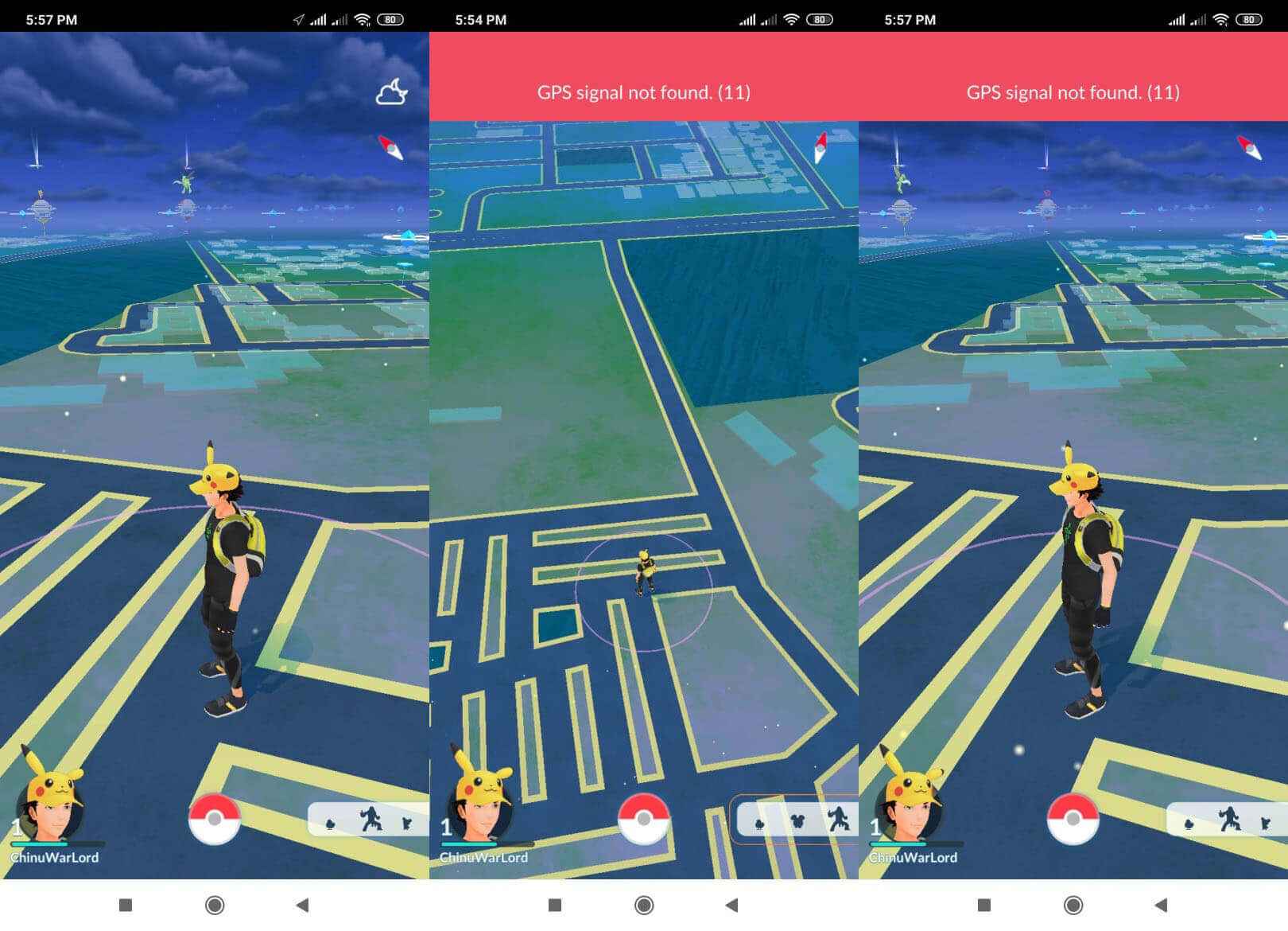 pokemon go gps signal not found