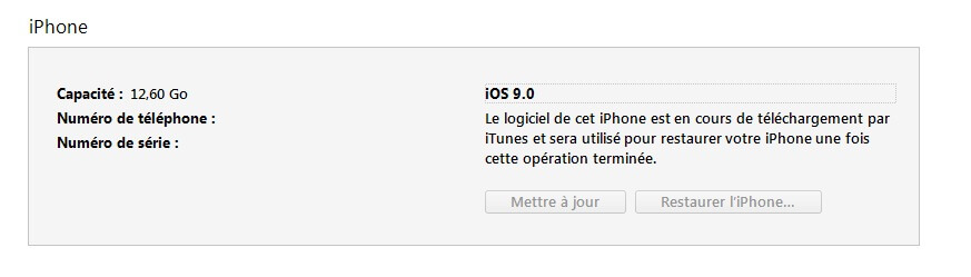 iTunes est bloqué lors du téléchargement d'un logiciel