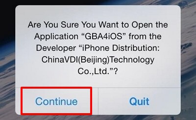 accéder à l'application GBA4iOS sur iPhone