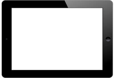 écran blanc ipad