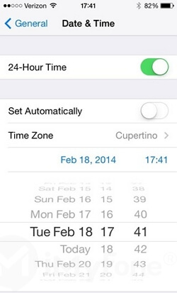 modifier les paramètres de date et d'heure sur votre iphone