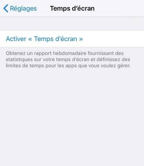comment desactiver le temps d'écran sur iphone sans le code