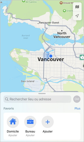 GOS location on iPhone changed