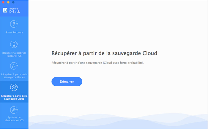 click on Recover from iCloud Backup