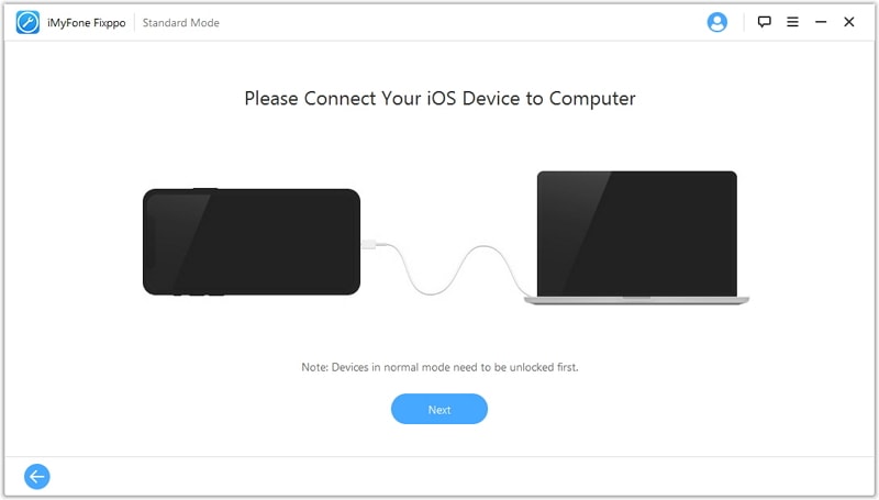connecter l'appareil iOS à l'ordinateur