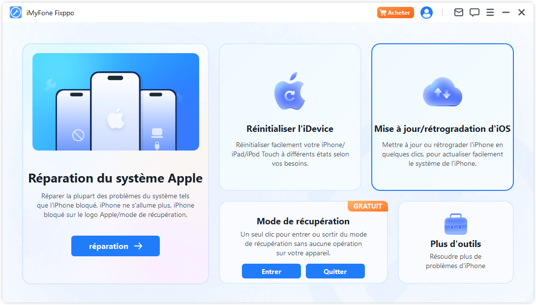 Installez iMyFone Fixppo