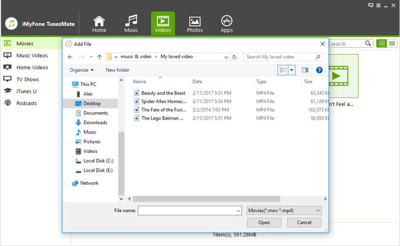 how to transfer movies to iphone without itunes