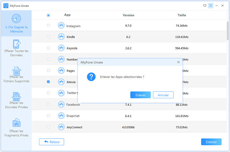remove selected large files