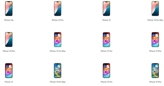 Επιλέξτε μοντέλο iPhone