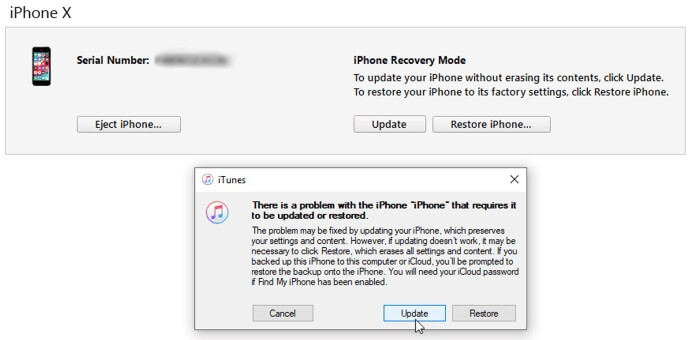 Ενημερώστε το iOS μέσω iTunes