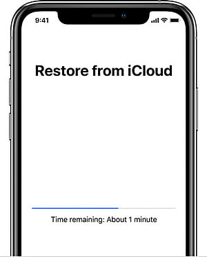 επαναφορά του icloud backup