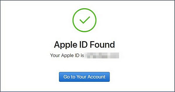 βρείτε πίσω το Apple ID σας