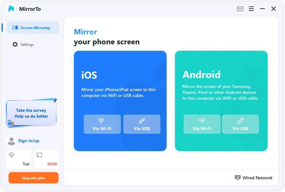 Εκκινήστε το imyfone mirrorto