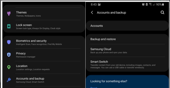 samsung backup