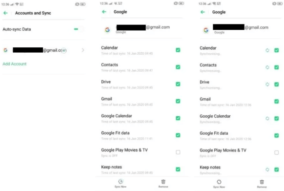 sinkroniziraj oppo na google drive
