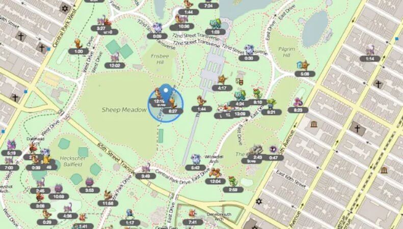 map trackers u pokemon go