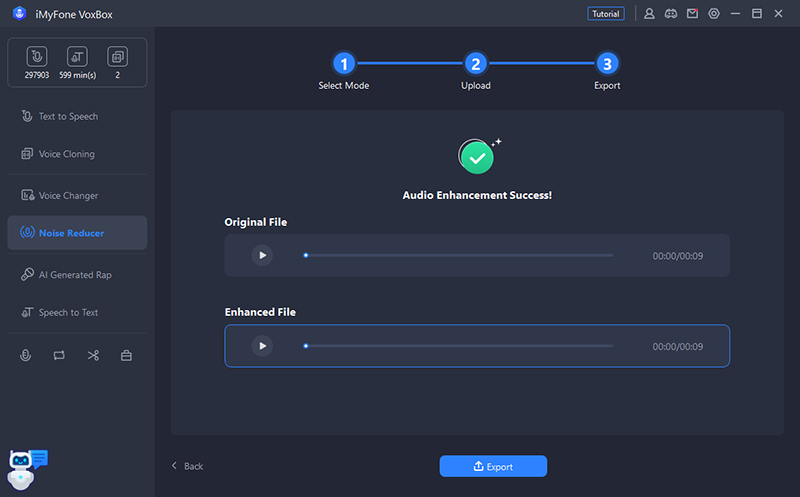 Provjerite i spremite prilagođenu audio datoteku