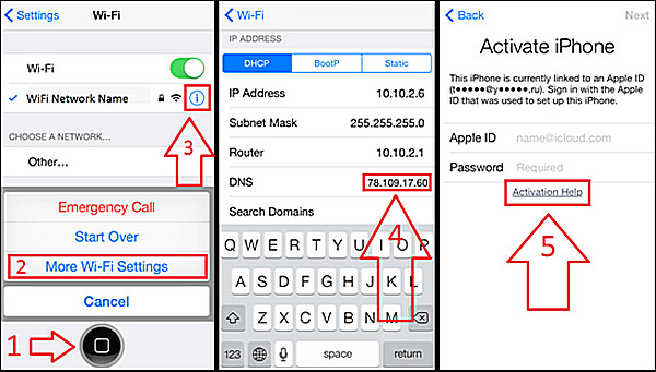 módosítsa a dns-t az icloud aktiválási zárolásának megkerülésére