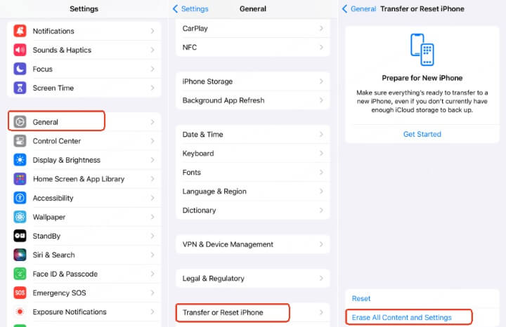 az Apple ID eltávolítása gyári visszaállítással
