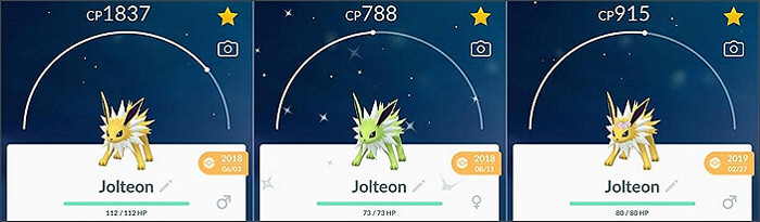 jolteon család