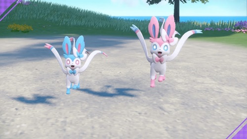 fényes Sylveon és a normál