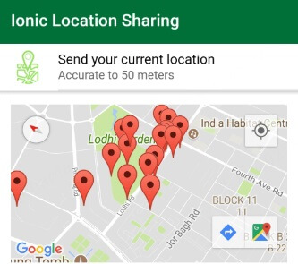 WhatsApp küldési hely
